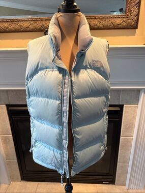 The North Face Women's Pale Blue Quilted Down Vest